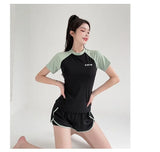 Swimsuit Women's Two-piece Split Sports Style Student Conservative Cover Belly Slimming Hot Spring Ins Style Plus Size  Swimsuit