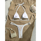 Sexy Extreme String Mini Micro Thong Bikini Female Swimsuit Women Swimwear Two-Pieces Bikini Set Bather Bathing Suit Swim V8373