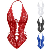 Sexy Bodysuit Lingerie Baby Doll Sheer Women Crotchless Ultra Deep V Porn Sex Suit Underwear Exotic See Through Erotic Costumes