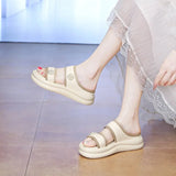 Sandals For Women 2026 Women'S Summer Fashion Sweet Open Toe Slippers Thick Bottom Casual Comfortable Beach Platform Sandals