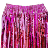 Sequin Cheerleading Team Dress for Adults Kids Rain Skirt Dance Costume Streamer Fringe Half Skirt for Beach Parties