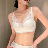 Japanese Sexy Lace Bralette Wireless Bra for Small Chest, Push Up, Side Coverage, Fights Sagging, New Trendy MOYISU Sexy Tushy B