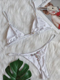 Extreme Mini Micro G String Bikini Leopard Diamond Bikini Women Swimsuit Female Swimwear Two Pieces Bikini Set Bathing Suit Swim