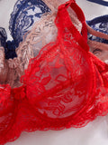 3pcs/Set Women's Sexy Lace Underwire Push Up Bra Women's Underwear Set