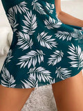 2026 Short Dress Tankini With Shorts Swimsuit Women Swimwear Female Padded Printed Bathing Swim Suit Swimming Beachwear Summer