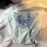 Women's low-waist underwear transparent breathable quick-drying girl's briefs