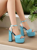 NASBAVI 2025 Women's Summer New Style Super High Heels Waterproof Terrace Trendy Glitter T-Stage Fashion Sandals Wedding Sandals