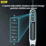 Deli Engraving Pen Grinder 18V 4-speed Regulation Engraver Mini Drill Electric Rotary Tool DIY Drill Grinding Electric Drills