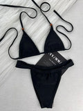 2026 Halter Beads Mini Micro Bikini Female Swimsuit Women Swimwear Two-pieces Bikini Set High Cut Leg Bather Bathing Suit Swim