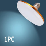 LED Bulb 220V E27 Base Household Energy Saving Lamp 15W Indoor Lighting Flying Saucer Light 6500k Ceiling Lamp Garage UFO Lamp