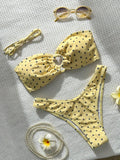 XS - L Polka Dot Bandeau Bikini Women Swimwear Female Swimsuit Two-pieces Bikini Set Brazilian Bather Bathing Suit Swim Lady