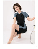 New Women's Flat Angle Professional Racing Cover Belly Slimming Swimming Pool Special Quick Drying Hot Spring One-piece Swimsuit