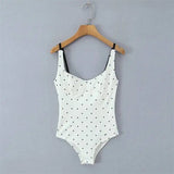 Sexy polka dot camisole for women, 2026 spring/summer design, slim-fit outerwear bodysuit JOXC