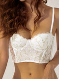 Women Sexy Lace Slim Fit Cami Top Low Cut floral Mesh Crop Tank Top Summer Y2K Going Out Top Embroidery