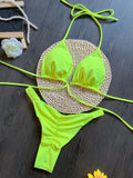 Sexy Triangle Mini Bikini Sets Micro Thongs Swimsuit Women Bathing Suit Biquini Bandage Beachwear Print Swimwear Thong Bikini