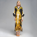 2026 Women Swimsuit Beach Cover Up dress Sleeve Kaftan Beach Tunic Long Pareos Bikinis Cover ups Summer Robe Plage Beachwear