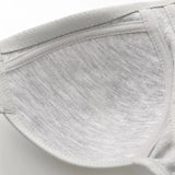 Women's Bra Wire-Free Front Closure Solid Color Full Coverage Fixed Cups More Considerate for Middle-Aged And Elderly Individual