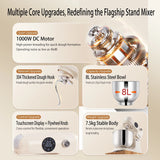 ：Shunran 8L Stand Mixer DC Motor Automatic Dough Kneader Multifunctional Mixer for Home & Commercial Baking