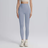 Women's High-Waist Yoga Exercise Pants Tight Fitting High Elasticity Gauntlet Line Nude Feeling Hip Lifting Gym Trousers