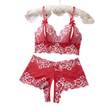 Elegant Design Open Chest Bra And Crotchless Panties Set Comfortable Fashion Underwear Suitable For All Occasions Valentine Gift