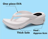 Thick Sole Wedges Flip Flops For Women 2025 Summer Clip  Platform Sandals Woman Non-slip Beach Slippers Girls Outdoor Slides
