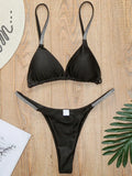 Sexy Shiny Sequins Mini Micro Thong Bikini Women Swimsuit Female Swimwear Two pieces Bikini set Brazilian Bathing Suit Swim Lady