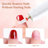 Electric Nail Grinder Nail Polishing Machine with Light Portable Mini Electric Manicure Pen for Gel Removing Polishing Dead Care