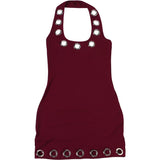 Summer Women's Fashion Dress Backless Hot Girl Sexy Slim Hip Cover Dress