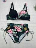 2026 Large Plus Big Size Swimsuit Women Floral Push Up Bikinis High Waist Strappy Swimwear Female Bathing Swimming Swim Suit 5XL