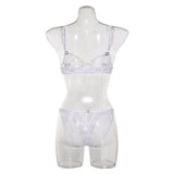 Summer French Minimizer Bra Beachwear Large Bust Pure Embroidery Lace Ultra Thin Plate Size Light Support Wirefree AU MOYISU