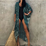 17 Colors Leopard Printed Colorful With Belt Tunic Cover-ups Beach Dress Beach Wear Beachwear Female Women Beach Cover Up V4510L