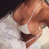 2026 Luxury Pearls Halter Mini Bikini Female Swimsuit Women Swimwear Two-pieces Bikini Set Bather Bathing Suit Swim Beachwear
