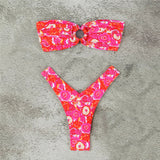 Micro Bikini Push Up Swimsuits For Women 2024 Sexy Female Swimwear Brazilian Bikini Set Thong Biquini Swim Suits Print Beachwear