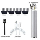 Men's Vintage Hair Trimmer T9 Carving Rechargeable Barber Electric Professional Hair Clipper Beard Trimmer/Metal Haircut Clipper