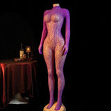 Crotchless Teddy Sexy Underwear Women Hollow Lingerie Transparent SM Bondage Rope Erotic Bodysuits Adult Fishnet Bodystockings