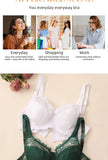 Elegant Womens Lace Bra Hollow Out Design Underwire Support Sexy Lingerie BH Tops Underwear  Plus Size A B C D E Cup