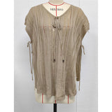 2026 New Short Sleeve V Neck Crochet Knitted Tunic Beach Cover Up Cover-ups Beach Dress Beach Wear Beachwear Female Women V8211