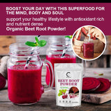 MINCH Organic Beet Root Powder For Blood Pressure Support Antioxidants