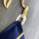 Patchwork Halter High Cut Knitted Bikini Women Swimwear Female Swimsuit Two-pieces Bikini Set Brazilian Bather Bathing Suit Swim