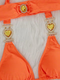 Halter Rhinestones Diamond Bikini Women Swimsuit Female Swimwear Three pieces Bikini Set Brazilian Hairband Bathing Suit Swim