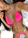2026 Halter Shiny Crystal Diamond Bikini Women Swimsuit Female Swimwear Rhinestone Bikini Set Rhinestone Brazilian Bathing Suit