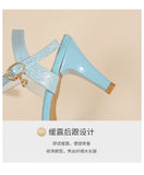 Sandals for Women's  New Summer Elegant Temperament High Heels Coarse Heels Fish Mouth Breathable Comfortable Fashion Pumps