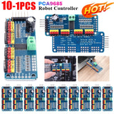 1-10PCS PCA9685 Robot Controller IIC Interface 16 Channel 12-Bit PWM Servo Motor Driver Board for Arduino Robot/ Raspberry Pi