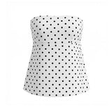 Women's Summer Strapless Vest Stylish Striped Sleeveless Open Back Tube Tops for Party Date Night Wear
