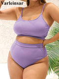 0XL - 4XL 7 Colors Bikini Plus Size Large Size Swimwear Women Swimsuit Female Two-Pieces Bikini Set Bather Bathing Suit V3774B