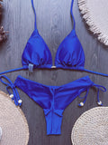 Sexy Drawstring Side High Waist Bikini Set 2026 Women Black Red Halter Pleate Push Up Bra Swimsuit Beach Bathing Suit Swimwear