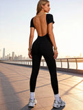 Trendy Bodysuit Sportswear Woman Gym Jumpsuits Sport Pants Seamless Woman Clothing Yoga Clothes Female Fitness Overalls Leggings