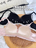 Anime Bralette Set Japanese Lace Bra Wireless Small Bust Women Sexy Triangle Cup Seamless Comfort Spring Summer MOYISU Sexy Bras
