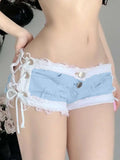 Summer Sexy Women Shorts Hot Denim Pants Female Girls Sea Sand Beach Bar Night Club Holes Casual Charming Elegant Beautiful B01P