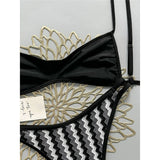 2026 Striped High Leg Cut Brazilian Bikini Female Swimsuit Women Swimwear Two-pieces Bikini set Bather Bathing Suit Swim V8216